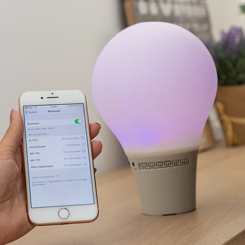 Silicone LED Touch Lamp with Speaker Silitone InnovaGoods InnovaGoods