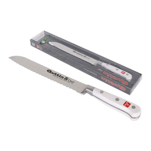 Serrated Knife Chef Quttin Stainless steel White (20 Cm) Quttin